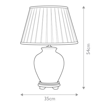 Elstead - Lámpara de mesa LINYI 1xE27/60W/230V