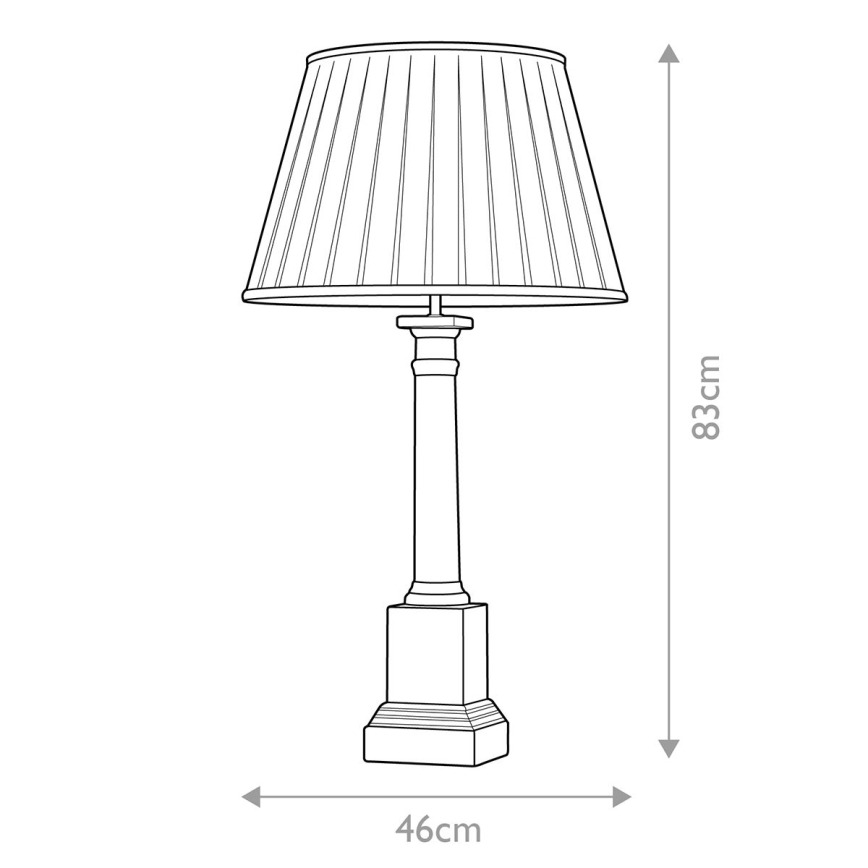 Elstead - Lámpara de mesa LOUVIERS 1xE27/60W/230V