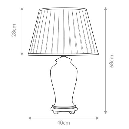 Elstead - Lámpara de mesa SASHI 1xE27/60W/230V