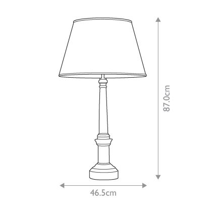Elstead - Lámpara de mesa STRASBOURG 1xE27/60W/230V