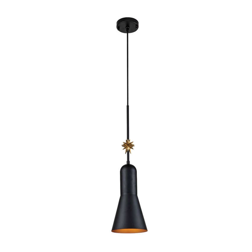 Elstead - Lámpara colgante ETOILE 1xE27/60W/230V diá. 17,8 cm negro