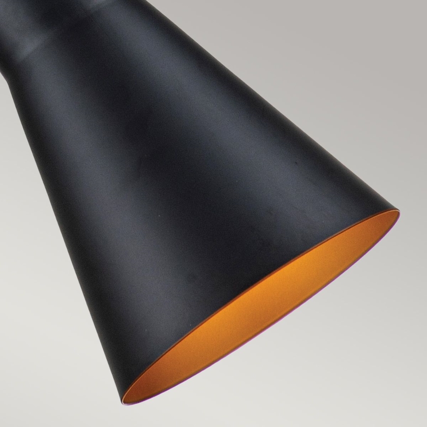 Elstead - Lámpara colgante ETOILE 1xE27/60W/230V diá. 17,8 cm negro