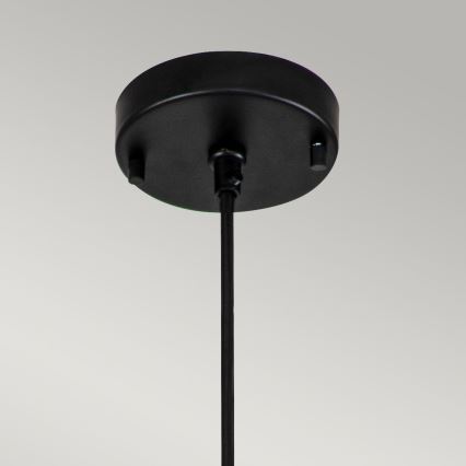 Elstead - Lámpara colgante ETOILE 1xE27/60W/230V diá. 17,8 cm negro