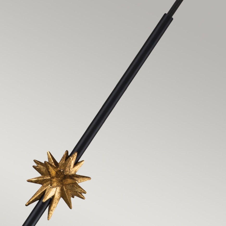Elstead - Lámpara colgante ETOILE 1xE27/60W/230V diá. 17,8 cm negro
