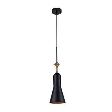 Elstead - Lámpara colgante ETOILE 1xE27/60W/230V diá. 17,8 cm negro