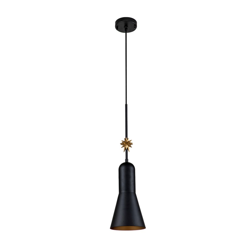 Elstead - Lámpara colgante ETOILE 1xE27/60W/230V diá. 17,8 cm negro
