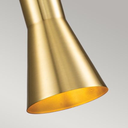 Elstead - Lámpara colgante ETOILE 1xE27/60W/230V diá. 13,3 cm dorado