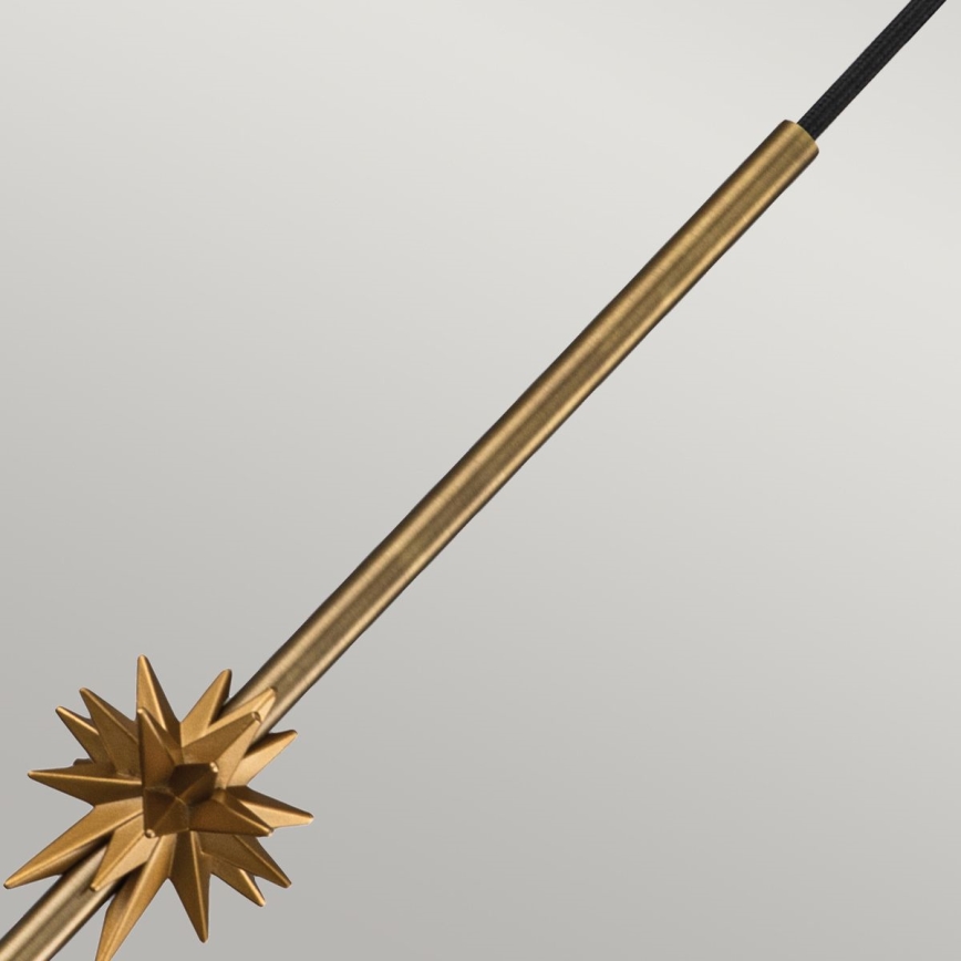 Elstead - Lámpara colgante ETOILE 1xE27/60W/230V diá. 13,3 cm dorado