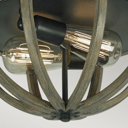 Elstead FE-ALLIER-F-WW - Plafón ALLIER 2xE27/60W/230V roble
