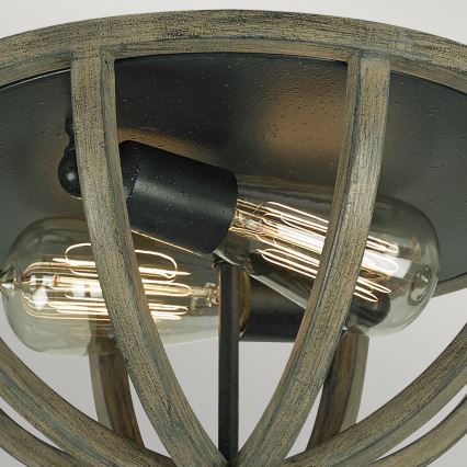 Elstead FE-ALLIER-F-WW - Plafón ALLIER 2xE27/60W/230V roble