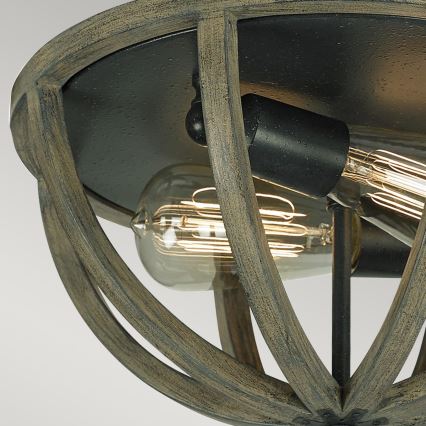 Elstead FE-ALLIER-F-WW - Plafón ALLIER 2xE27/60W/230V roble