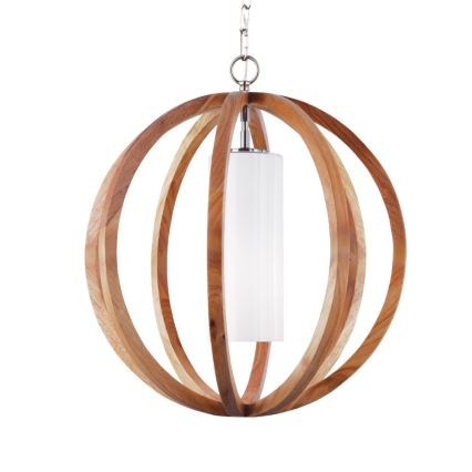 Elstead FE-ALLIER-P-S-LW - Lámpara colgante con cadena ALLIER 1xE27/60W/230V roble
