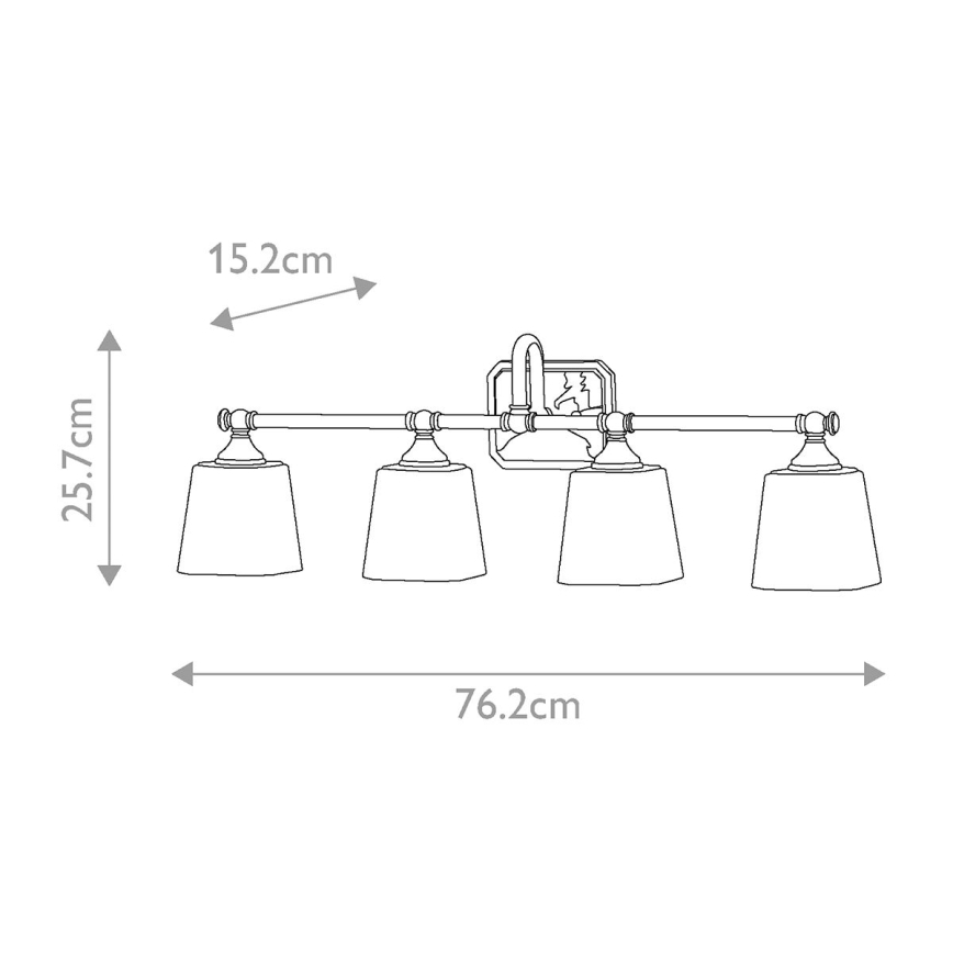 Elstead FE-CONCORD4-BATH - Aplique LED de baño CONCORD 4xG9/3W/230V IP44