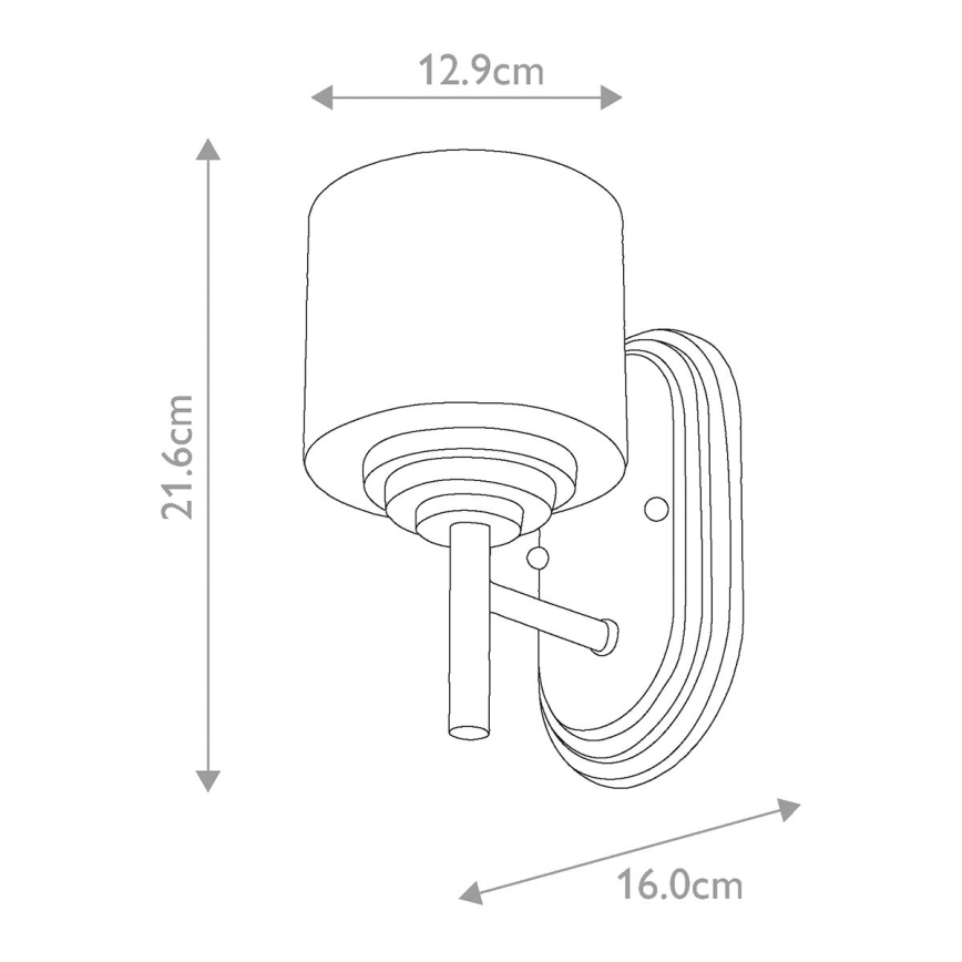 Elstead FE-MALIBU1-BATH - Aplique LED de baño MALIBU 1xG9/3W/230V IP44