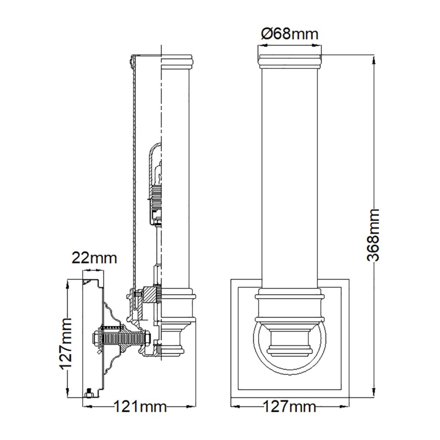 Elstead FE-PAYNE1-BATH - Aplique LED de baño PAYNE 1xG9/3W/230V IP44
