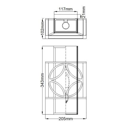 Elstead FE-REMY1 - Aplique REMY 1xE14/60W/230V
