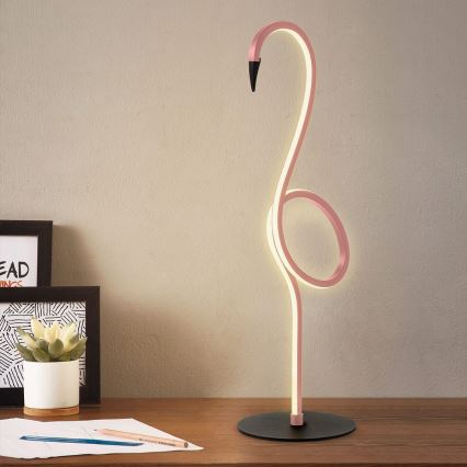 Elstead - Lámpara de mesa LED FLAMINGO LED/6W/230V 3000K rosa