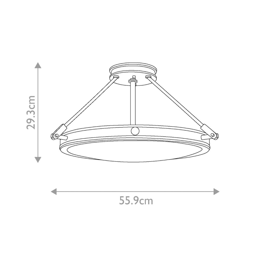 Elstead HK-COLLIER-SF-M - Lámpara de techo COLLIER 4xE14/60W/230V