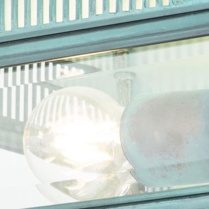 Elstead - Lámpara de techo exterior HOLBORN 2xE27/60W/230V IP44 turquesa