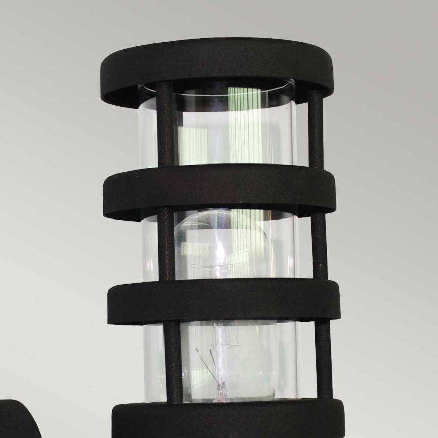 Elstead - Aplique de pared para exterior HORNBAEK 1xE27/60W/230V IP44 negro