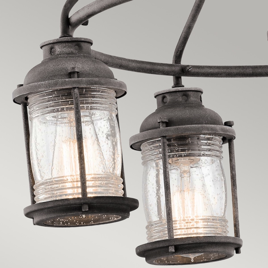Elstead KL-ASHLANDBAY-5P - Plafón de exterior ASHLAND 5xE27/60W/230V IP44