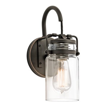 Elstead KL-BRINLEY1-OZ - Aplique BRINLEY 1xE27/60W/230V antracita