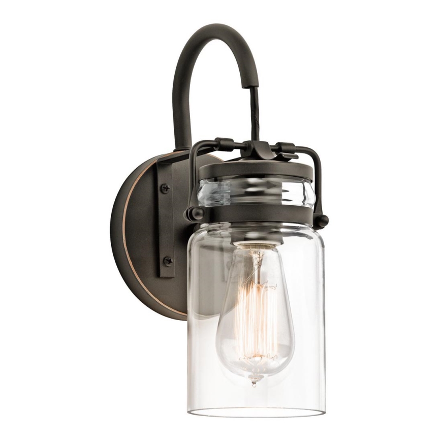 Elstead KL-BRINLEY1-OZ - Aplique BRINLEY 1xE27/60W/230V antracita