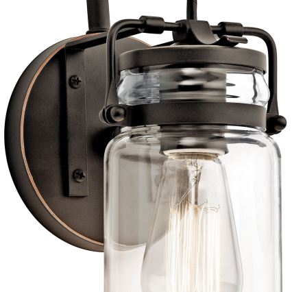 Elstead KL-BRINLEY1-OZ - Aplique BRINLEY 1xE27/60W/230V antracita