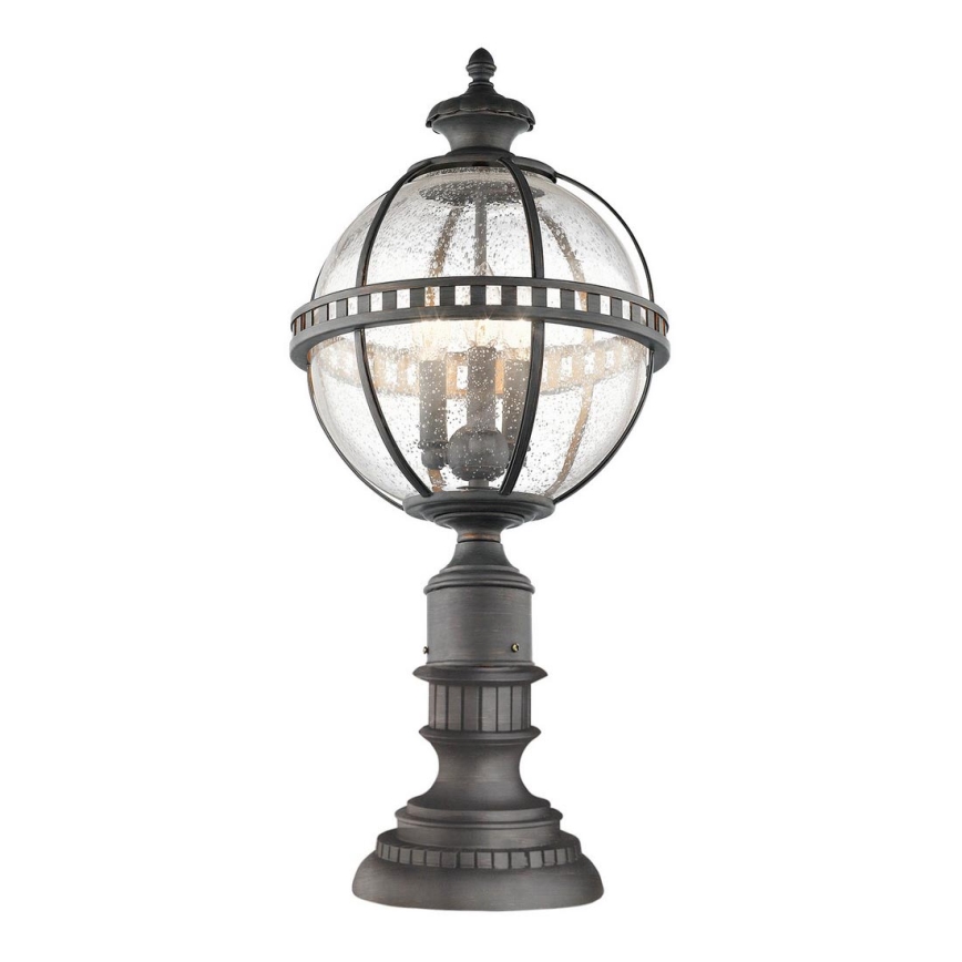Elstead KL-HALLERON-3M - Lámpara de exterior HALLERON 3xE14/60W/230V IP44