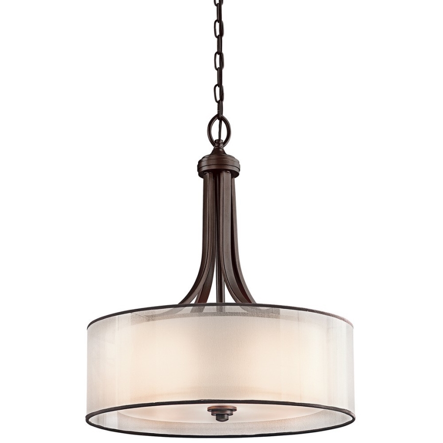 Elstead KL-LACEY-P-L-MB - Lámpara colgante con cadena LACEY 4xE27/60W/230V