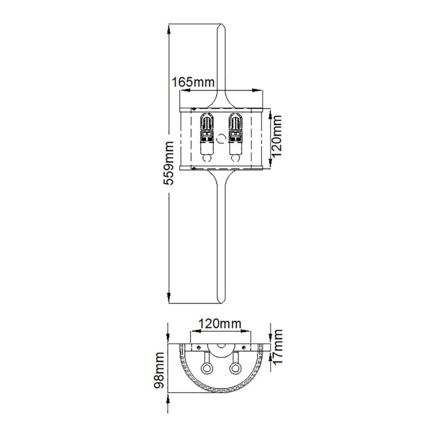 Elstead - Lámpara LED de baño MONA 2xG9/3,5W/230V IP44 cromo mate