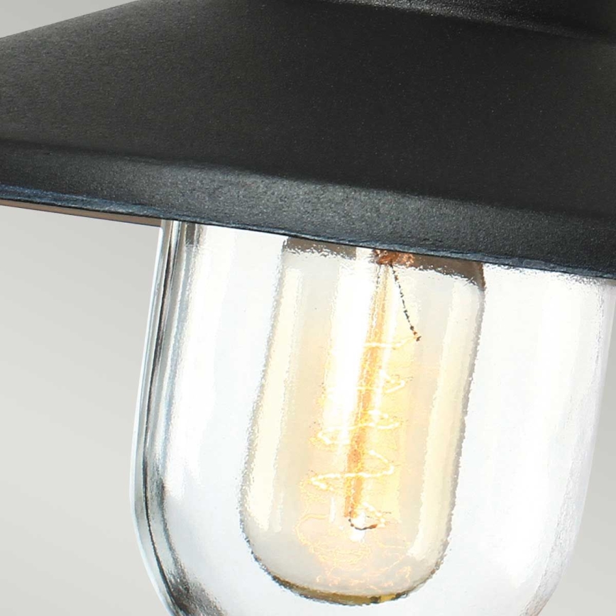 Elstead - Luminaria exterior KLAMPENBORG 1xE27/60W/230V IP44 negra