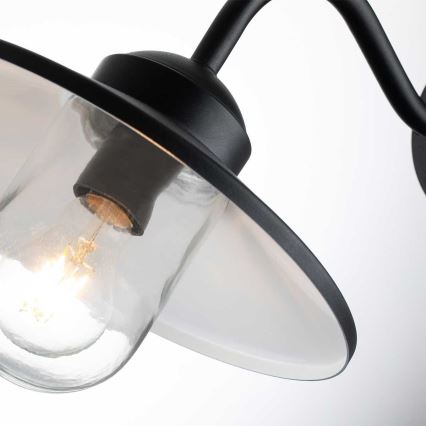 Elstead - Aplique de pared exterior con sensor KLAMPENBORG 1xE27/60W/230V IP44