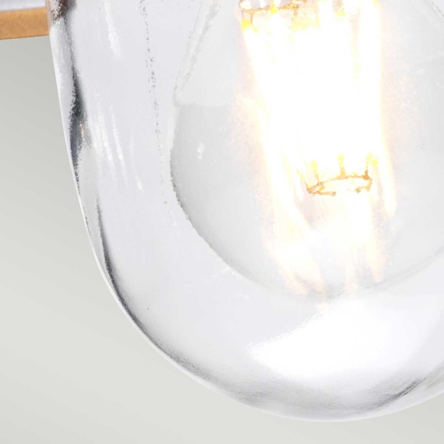 Elstead - Lámpara colgante exterior con cadena KLAMPENBORG 1xE27/60W/230V IP44 cromo mate