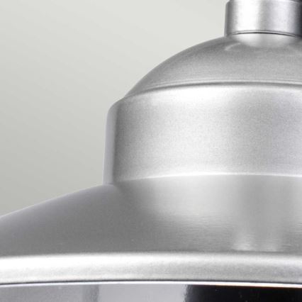 Elstead - Lámpara colgante exterior con cadena KLAMPENBORG 1xE27/60W/230V IP44 cromo mate