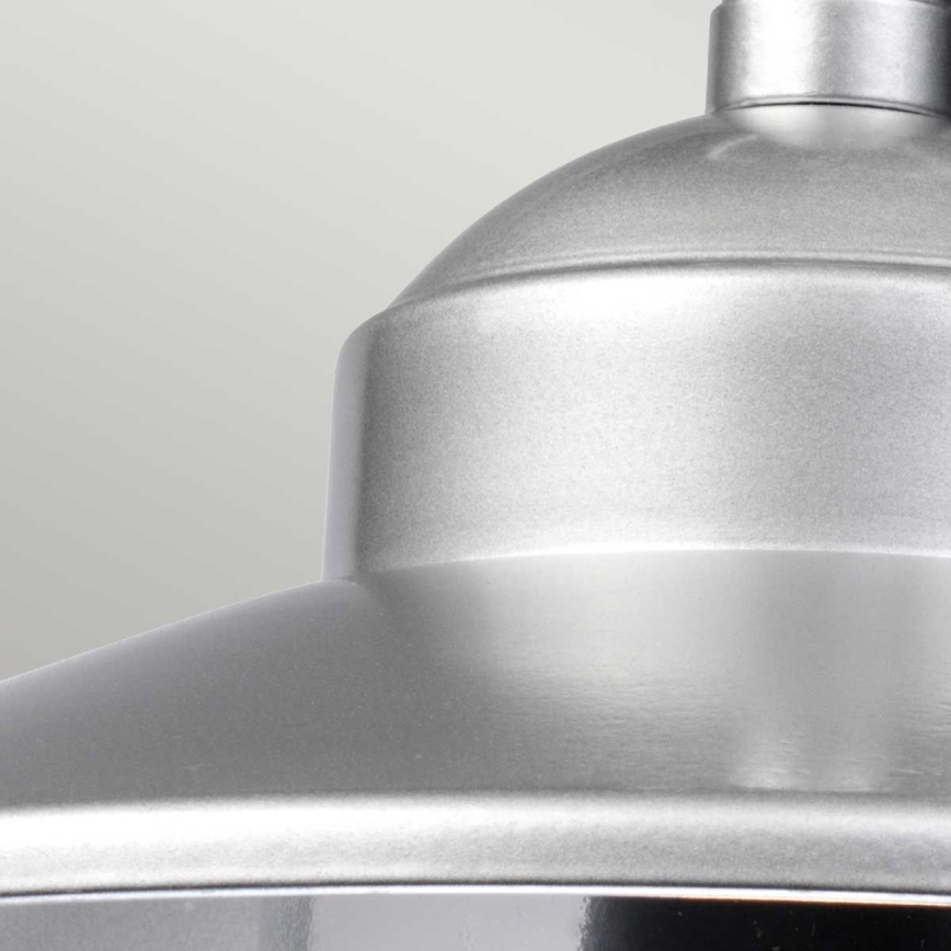 Elstead - Lámpara colgante exterior con cadena KLAMPENBORG 1xE27/60W/230V IP44 cromo mate