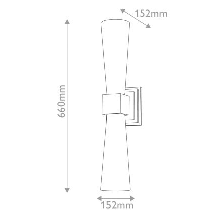 Elstead - Aplique de pared LED para baño KRISTY 2xG9/4W/230V IP44, acabado en cobre