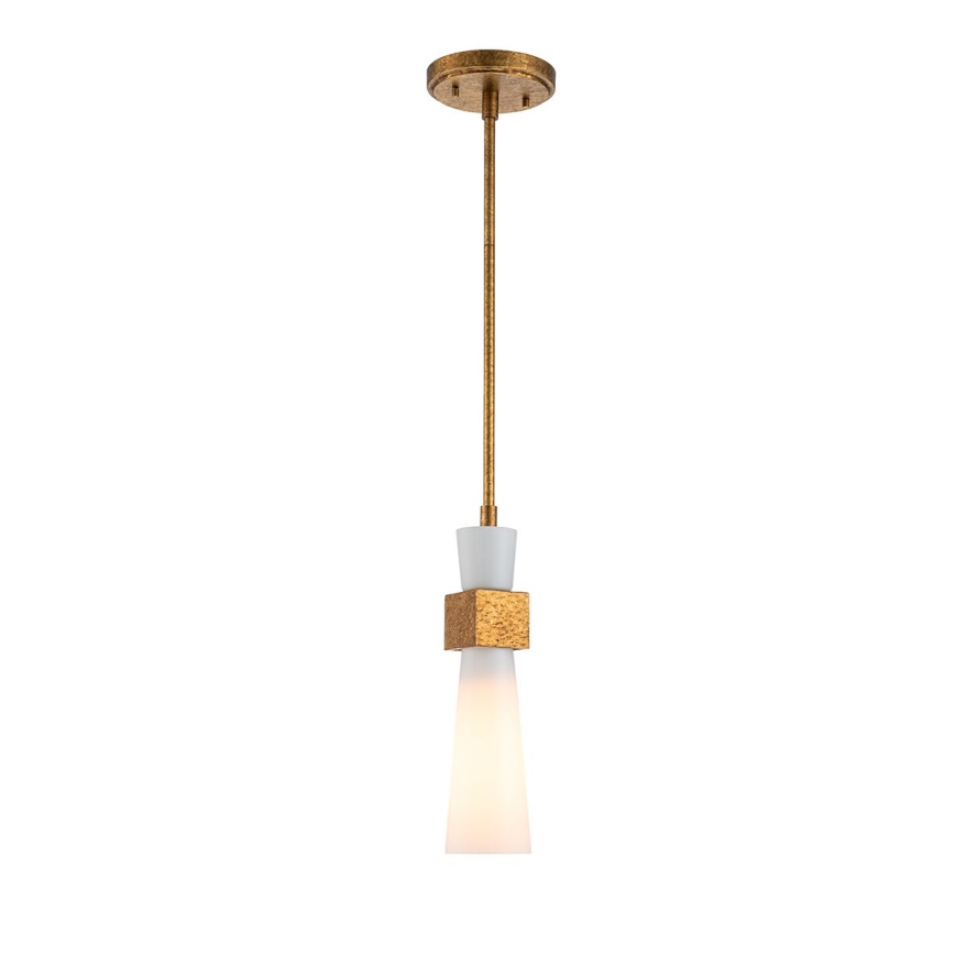 Elstead - Lámpara de techo con varilla KRISTY 1xE27/40W/230V Ø 15,2 cm acabado cobre