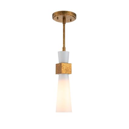 Elstead - Lámpara de techo con varilla KRISTY 1xE27/40W/230V Ø 15,2 cm acabado cobre