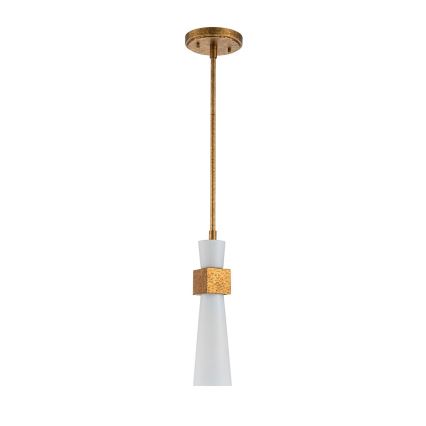 Elstead - Lámpara de techo con varilla KRISTY 1xE27/40W/230V Ø 15,2 cm acabado cobre
