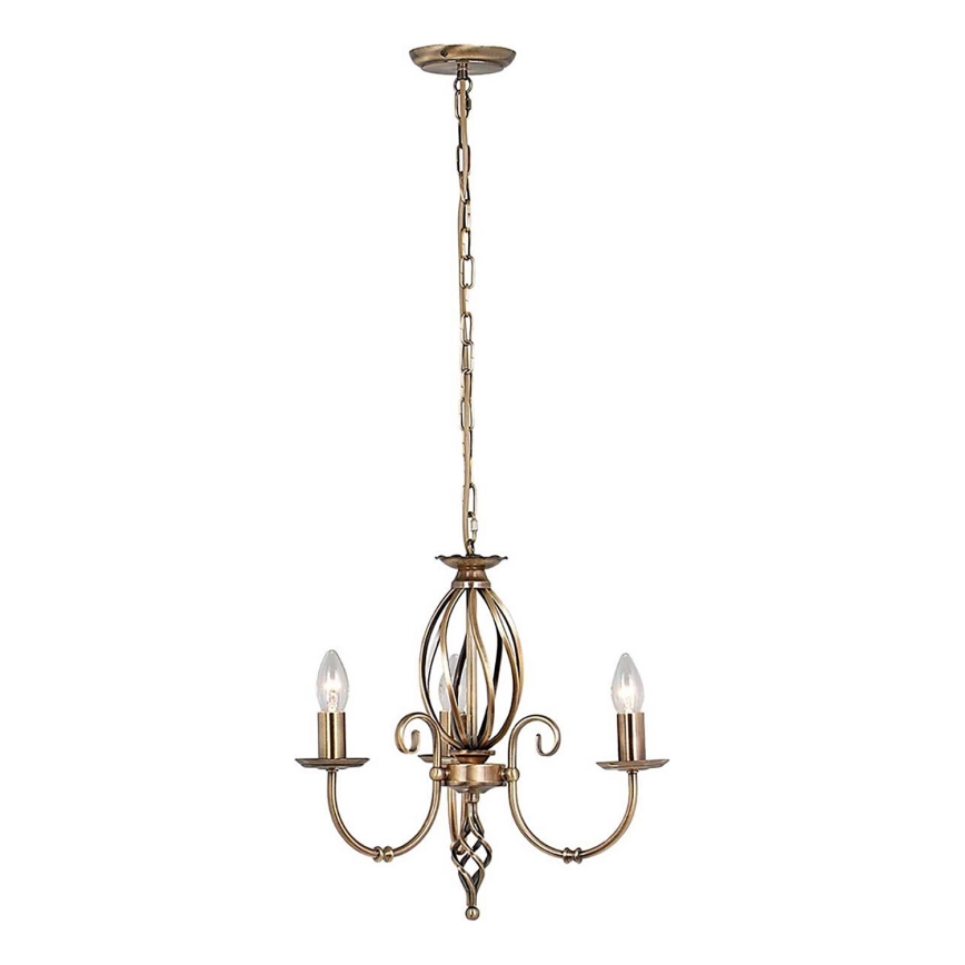 Elstead - Lámpara colgante con cadena ARTISAN 3xE14/60W/230V