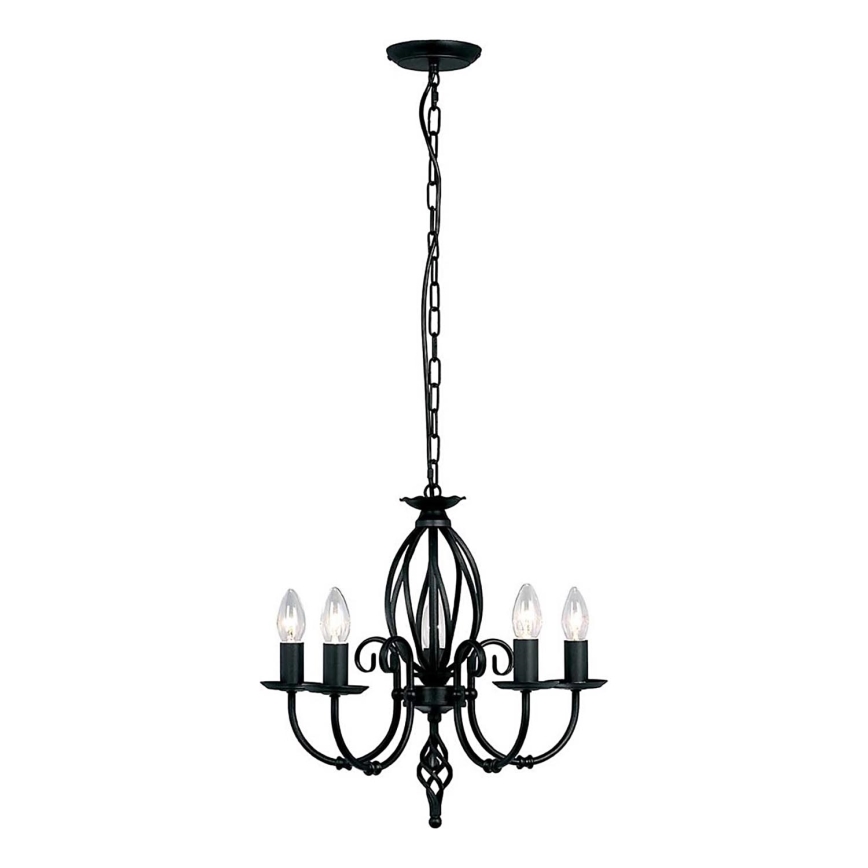 Elstead - Lámpara colgante con cadena ARTISAN 5xE14/60W/230V