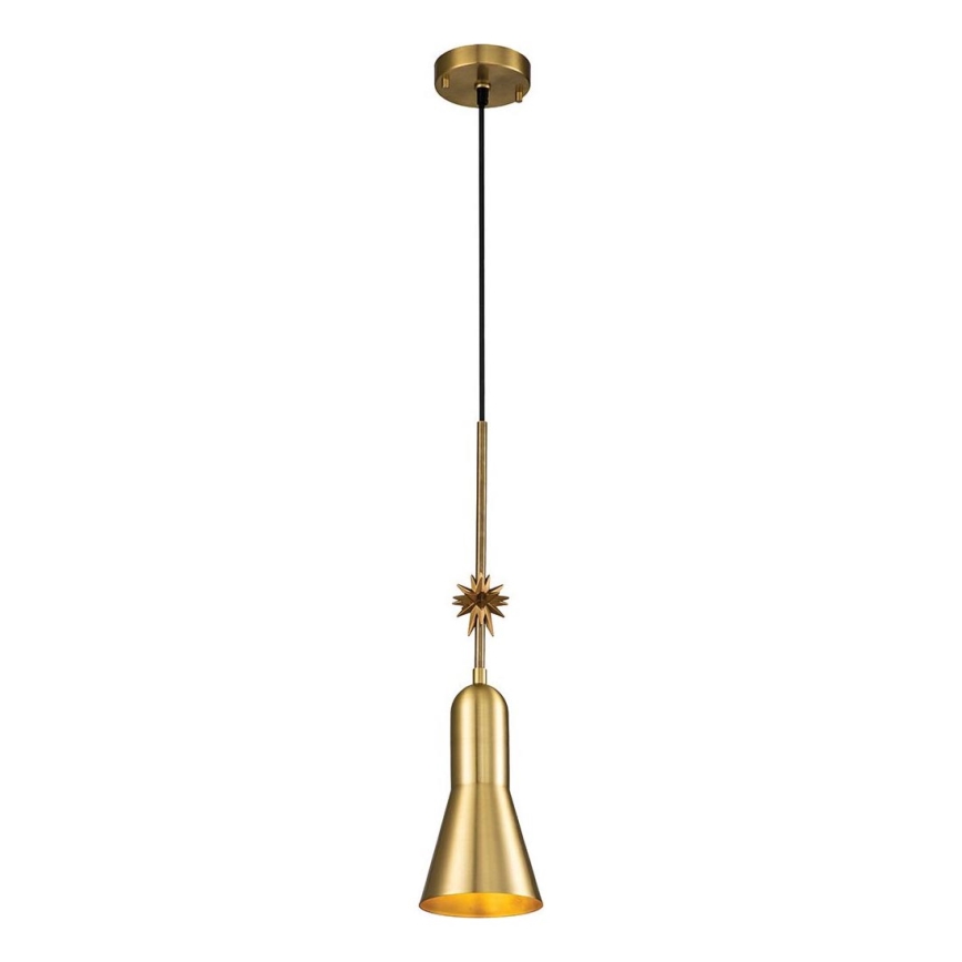 Elstead - Lámpara colgante ETOILE 1xE27/60W/230V diá. 13,3 cm dorado