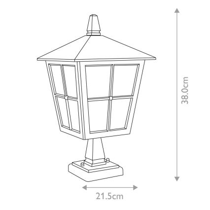 Elstead - Lámpara de exterior CANTERBURY 1xE27/100W/230V IP43