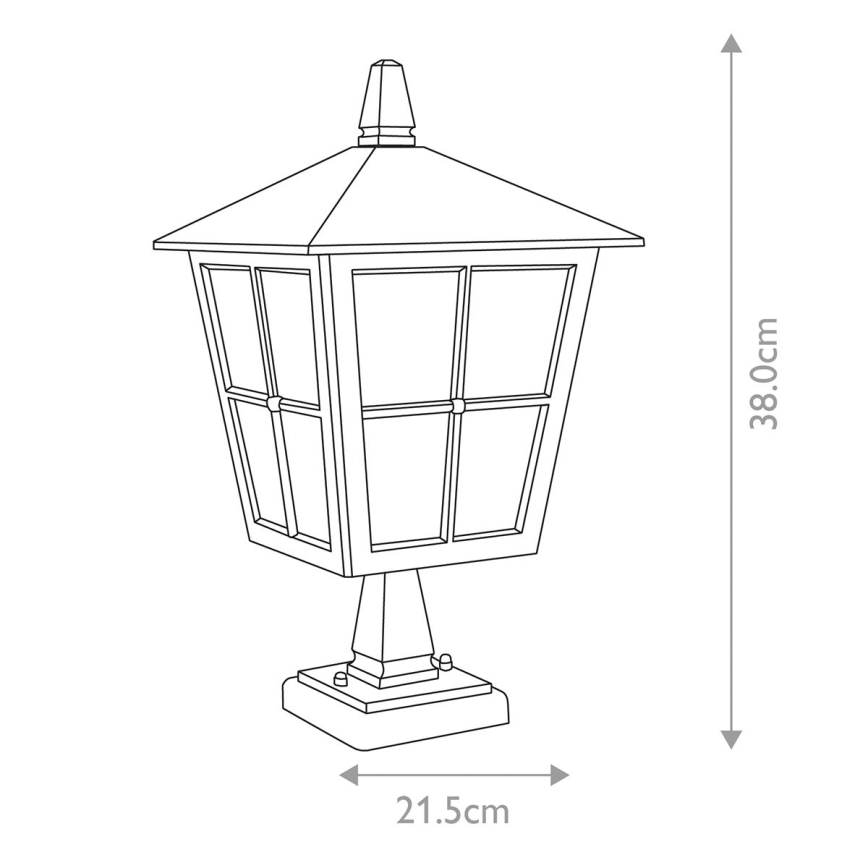 Elstead - Lámpara de exterior CANTERBURY 1xE27/100W/230V IP43