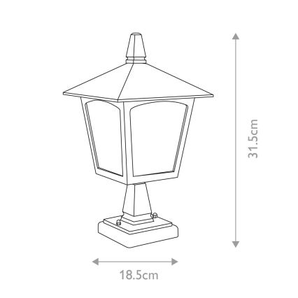 Elstead - Lámpara de exterior YORK 1xE27/100W/230V IP43