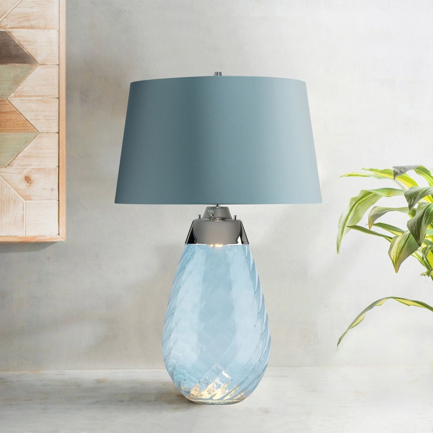 Elstead - Lámpara de mesa LED LENA 1xE27/40W/230V + 1xGU10/7W 74 cm azul