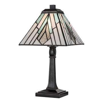 Elstead - Lámpara de mesa Tiffany ALDERLEY 1xE14/40W/230V 35 cm