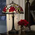 Elstead - Lámpara de mesa Tiffany LARISSA 2xE27/60W/230V