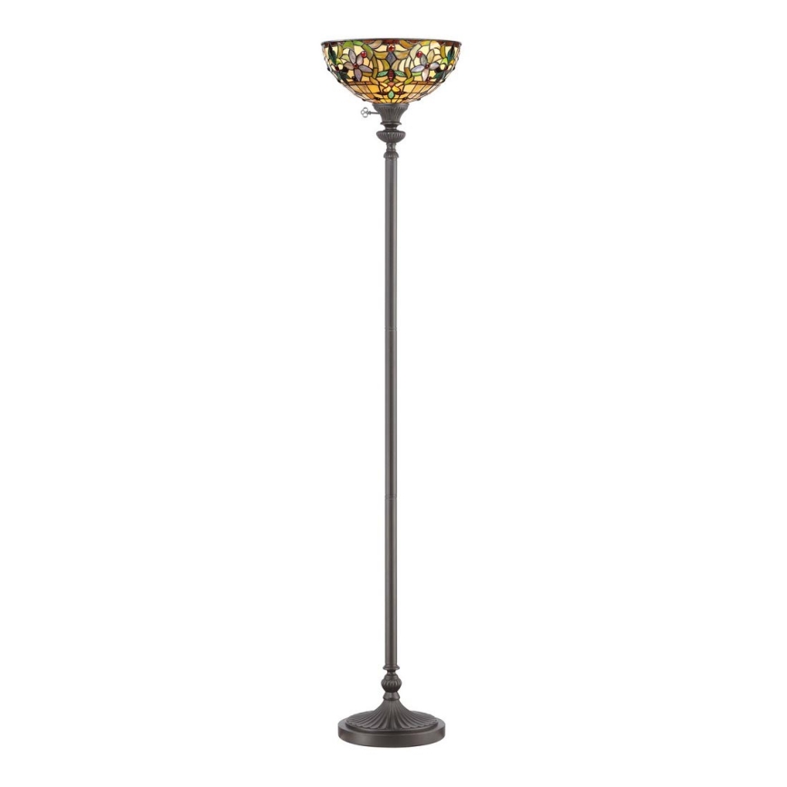 Elstead - Lámpara de pie Tiffany KAMI 1xE27/100W/230V